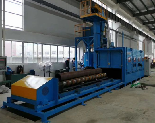 石柱喷砂机在管道除锈中的现场施工应用