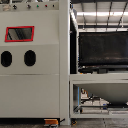 石柱无尘喷砂机半自动模具喷砂机